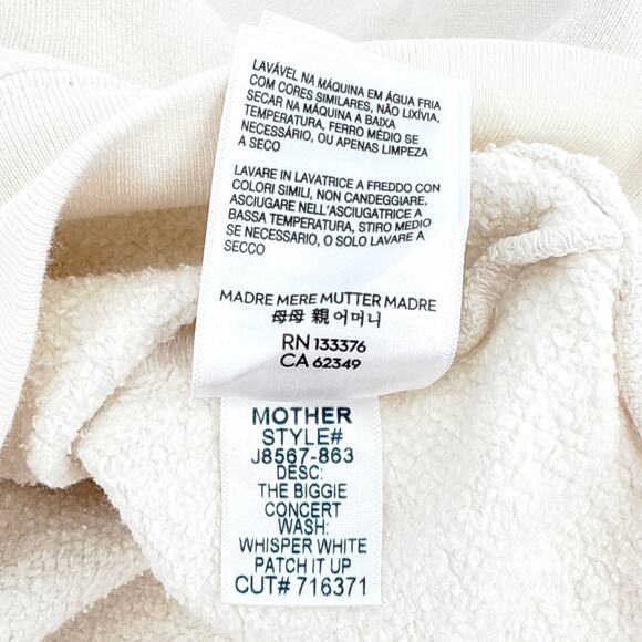 La DOUBLEJ x MOTHER The Biggie Concert Whisper White Patch It Up - Picture 13 of 13